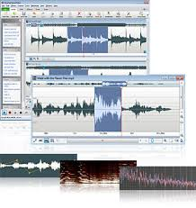 Audio editing waveforms