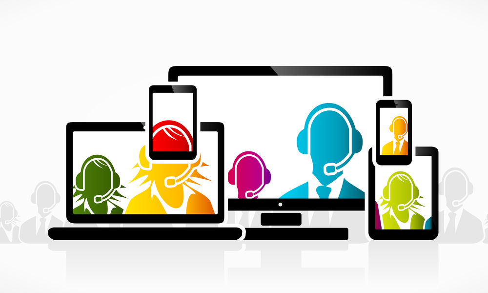 Customer text messaging across devices