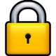 Password padlock illustration