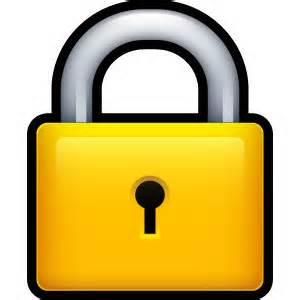 Password padlock illustration