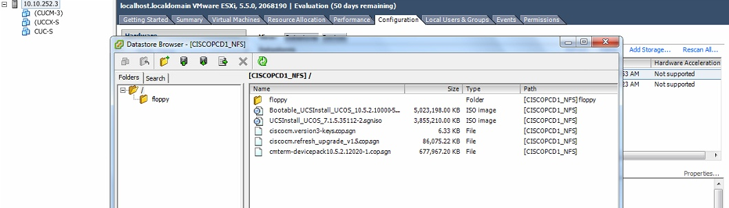 Cisco PCD file inventory interface