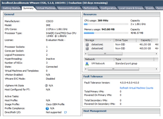 VMware Cisco virtual machine configuration
