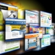 Web browser window collage