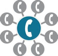 Private cloud telephone icon
