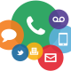 Multichannel contact center icons