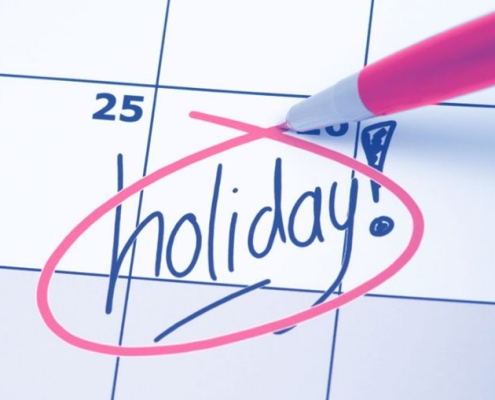 Holiday calendar illustration