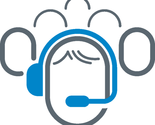 Contact center headset icon