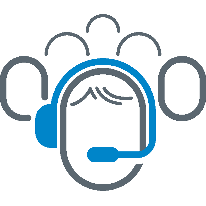 Contact center headset icon