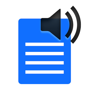 Text to speech document and audio icon