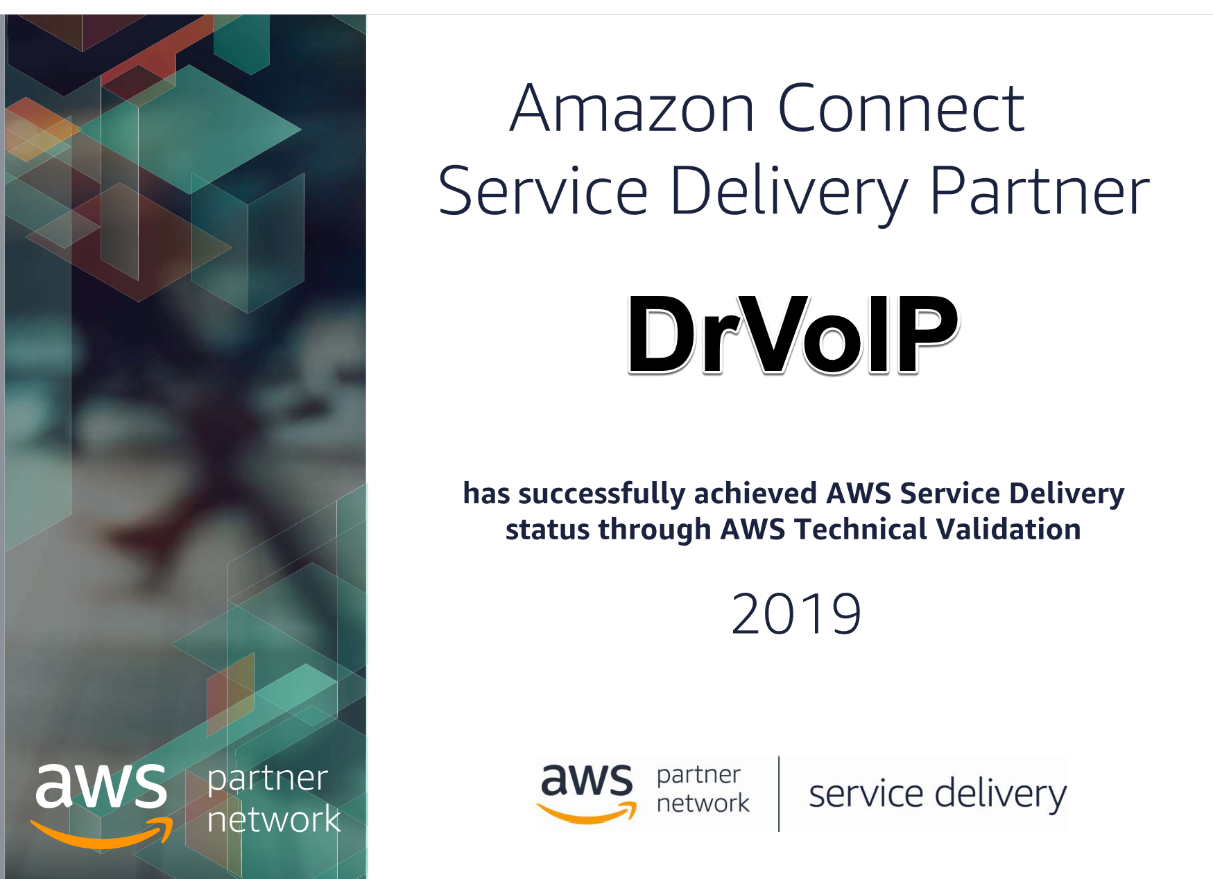 DrVoIP named Amazon Connect Service Delivery Partner