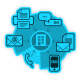 Contact center messaging channels illustration