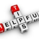 Helpful tips letter tiles