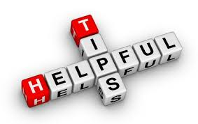 Helpful tips letter tiles