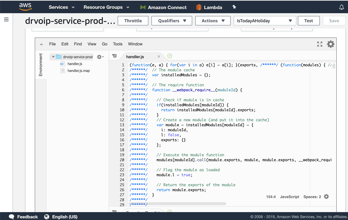 Dextr holiday Lambda function code
