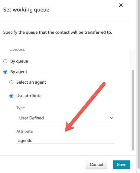 Amazon Connect working queue by agent configuration
