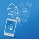 Voice message mobile illustration