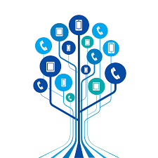 Telephone tree illustration