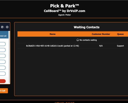 Agent queue selection interface