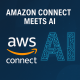 Amazon Connect meets AI illustration