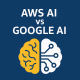 AWS AI and Google AI comparison illustration