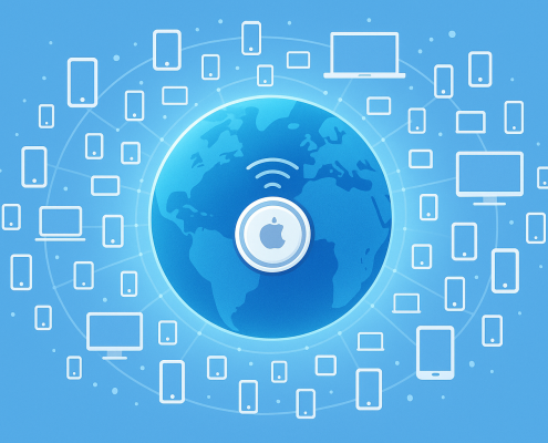 Internet of Things connected devices illustration
