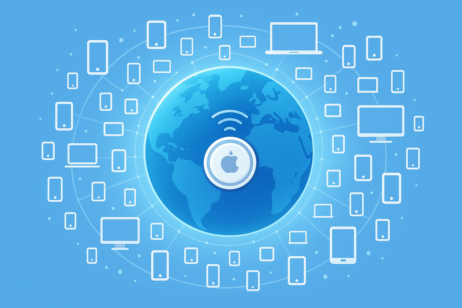 Internet of Things connected devices illustration