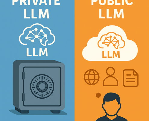 Private and public language model comparison