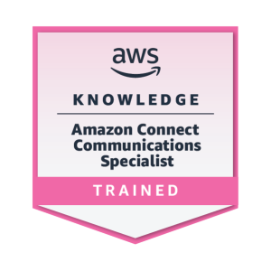 Amazon Connect Communications Specialist training badge