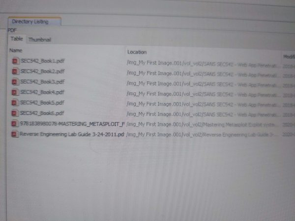 Archived cybersecurity training listing screenshot