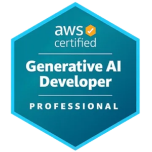 AWS Certified Generative AI Developer – Professional badge AWS Certified Generative AI Developer – Professional badge