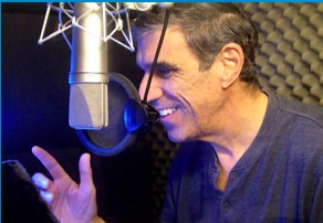 Brent recording a voice prompt