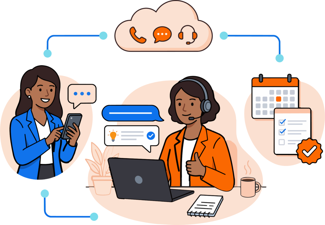 Contact center agent receiving suggested answers and knowledge during a call