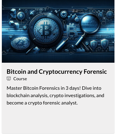 Cryptocurrency forensics course preview