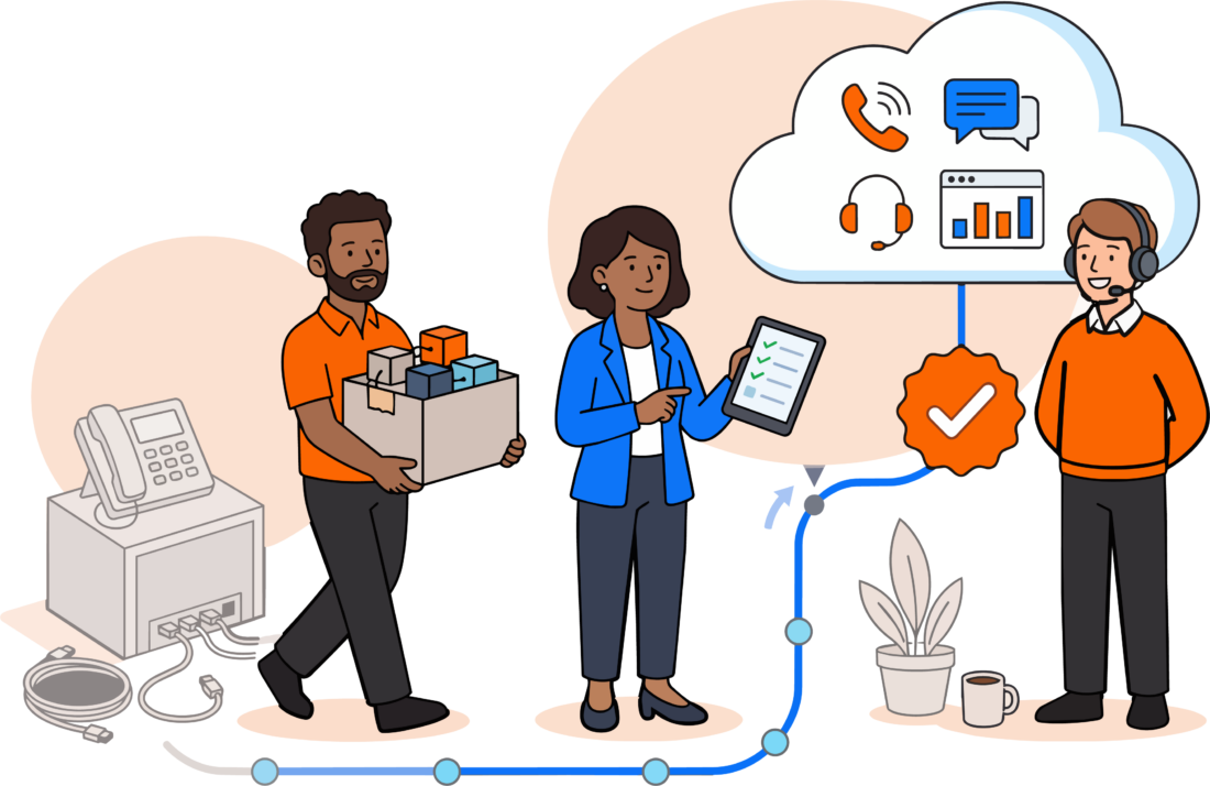 Legacy phone system handing off calls to an Amazon Connect cloud contact center Legacy phone system handing off calls to an Amazon Connect cloud contact center